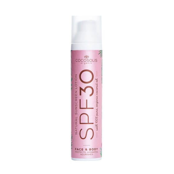 Natural Sunscreen Lotion LSF30 100 ml von Cocosolis