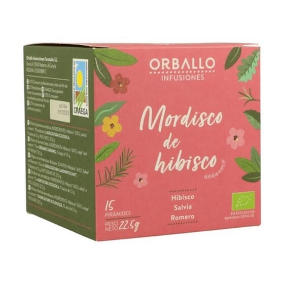 Infusión Mordisco De Hibisco 15 Infusiones de Orballo