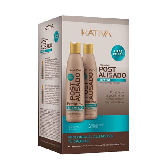 Keratin Post Alisado Profesional Lote de Kativa