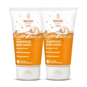 2 in 1 Shampoo und Duschgel Kids Orange Doppelpack 150 ml 2 St von Weleda
