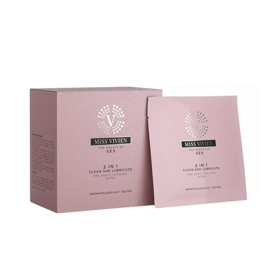 2 In 1 Pre-Party Intimate Wipes 10 Uds de Miss Vivien