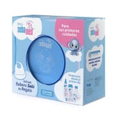 Canastilla Bebé Baño Espuma + Loción + Bálsamo + Colonia +Babero de Sebamed